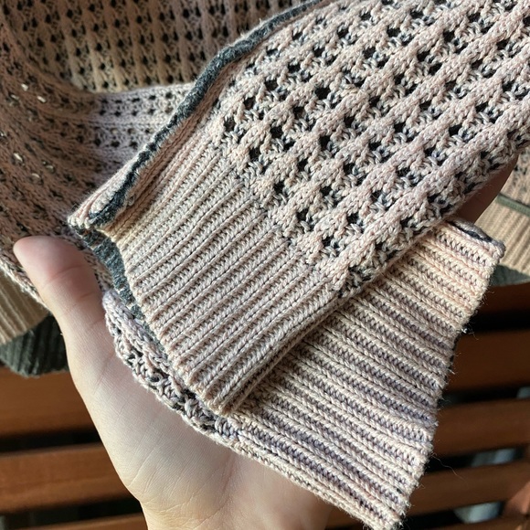 ✨ELEMENT Loose Knit Pullover Pink/Gray - Picture 5 of 6